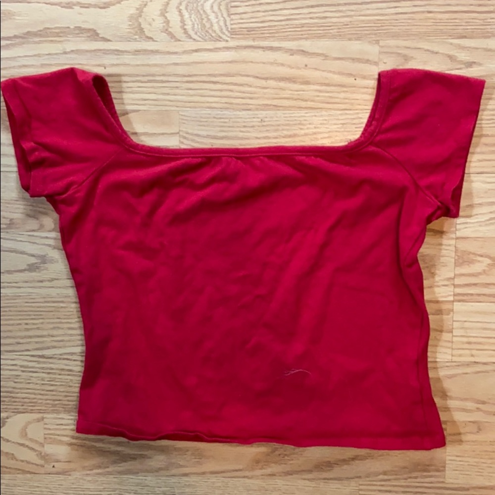 off the shoulder crop top